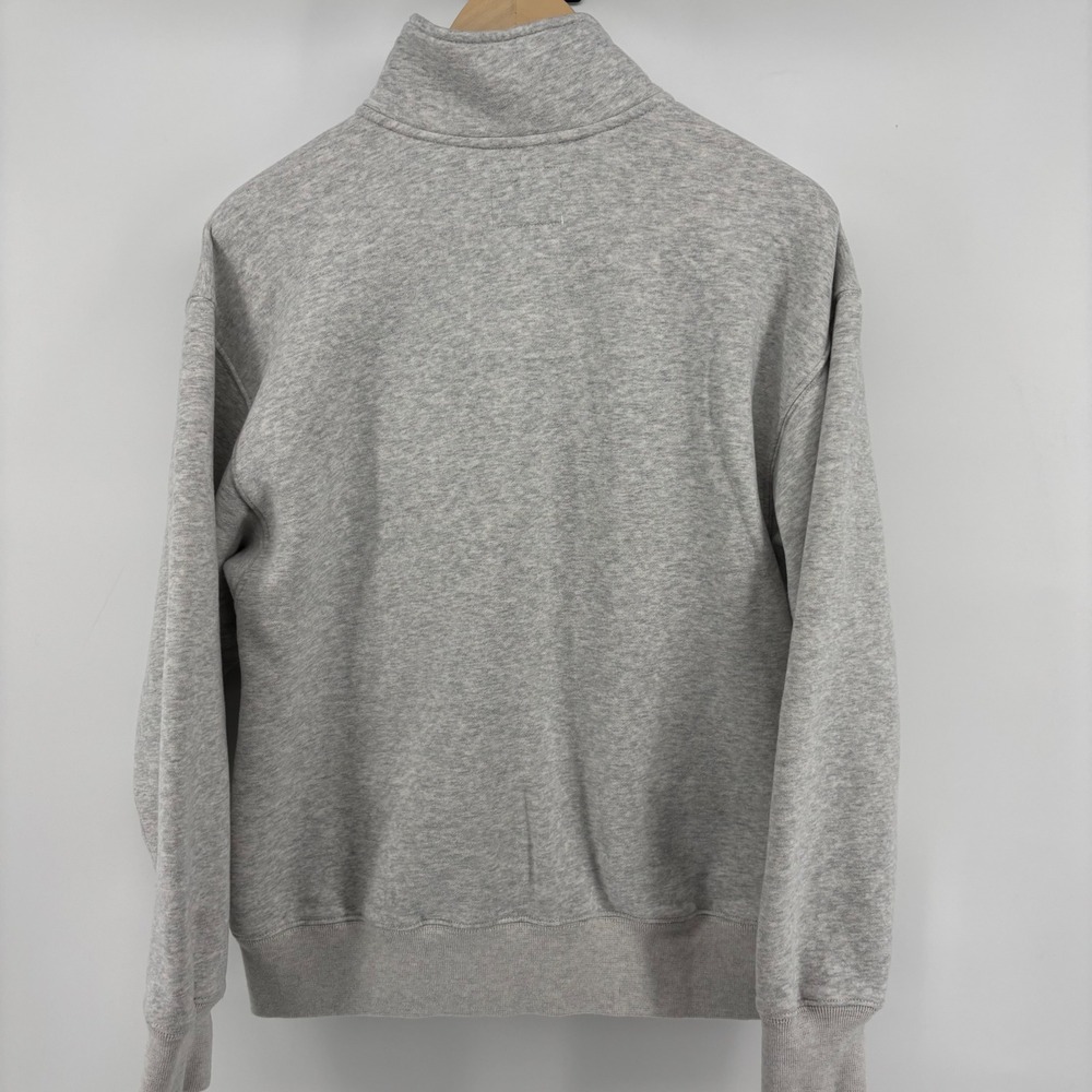 Abercrombie &‎ Fitch Quarter Zip Sweatshirt Womens S Grey Max Essentials Comfy - Picture 7 of 7